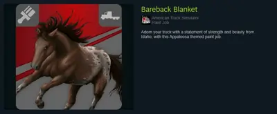 Paintjob Bareback Blanket als Belohnung vom Cruising Idaho-Event auf Steam als Gegenstand