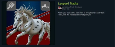 Paintjob Leopard Tracks als Belohnung vom Cruising Idaho-Event auf Steam als Gegenstand