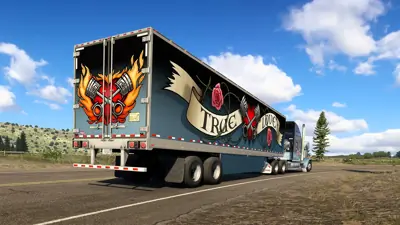Trailer der Fracht sind auf das Valentines-Paintjob Pack abgestimmt, True Truck Love im ATS