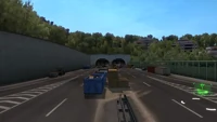 Abgabe- / Annahme-Punkt am Tunnel