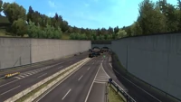 Baustelle des Tunnels am anderen Ende