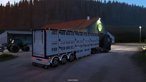 Neuer Tiertransporter am Bauernhof