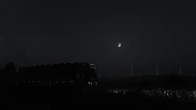 Hochauflösender Mond am Nachthimmel