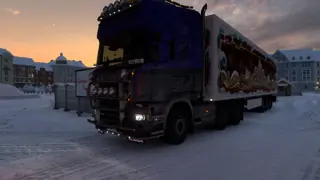 Ein sehr schönes Bild von meinem Scania am Christmas Market